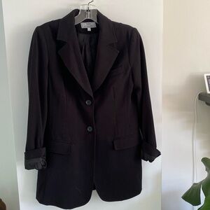 VIEN BY VOTRE NOM black oversize blazer suit jacket lined cuffs 4